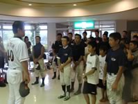 地元中学校vs.キャンプ参加中学生の試合